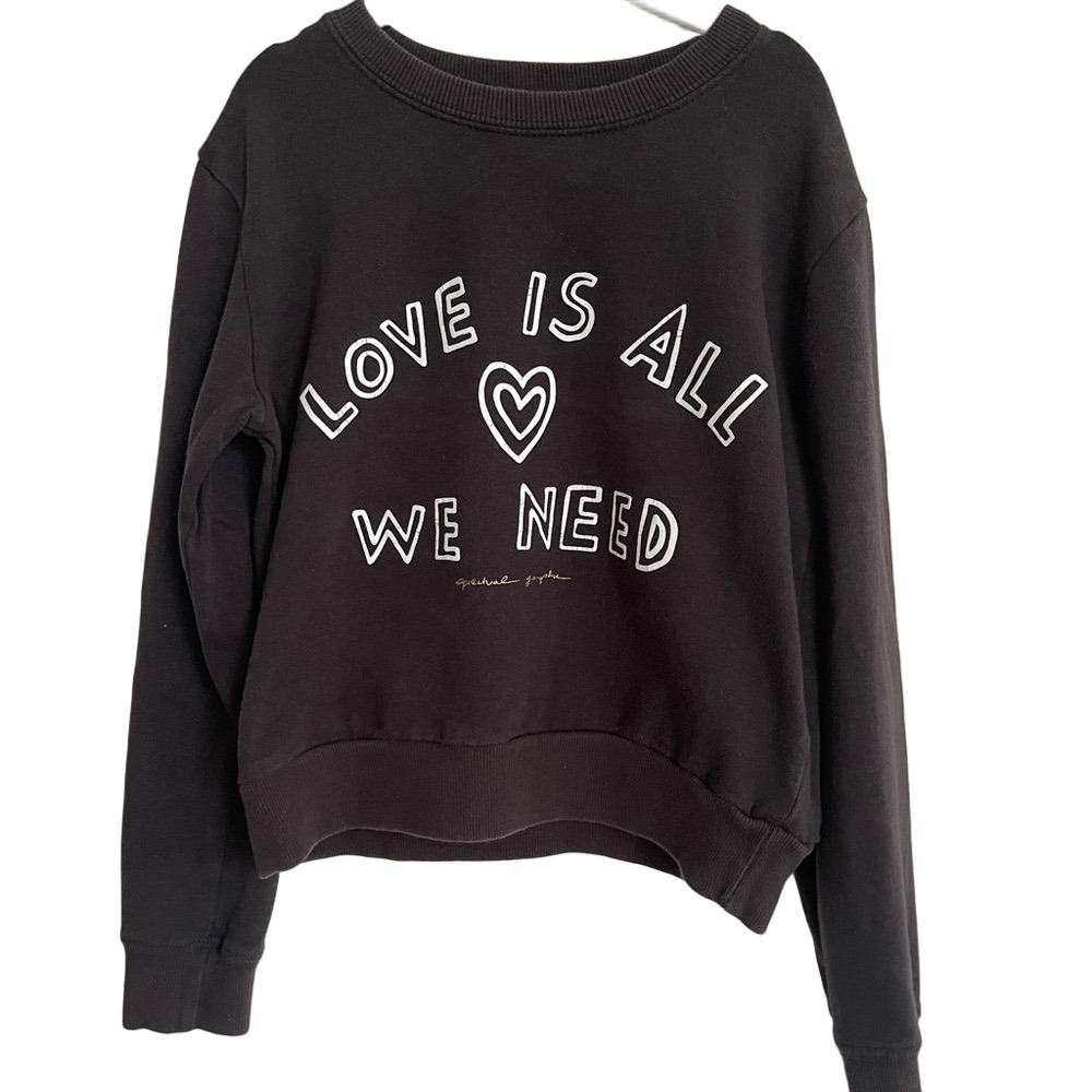 Spiritual Gangster Black Sweatshirt - Love Is All We Need